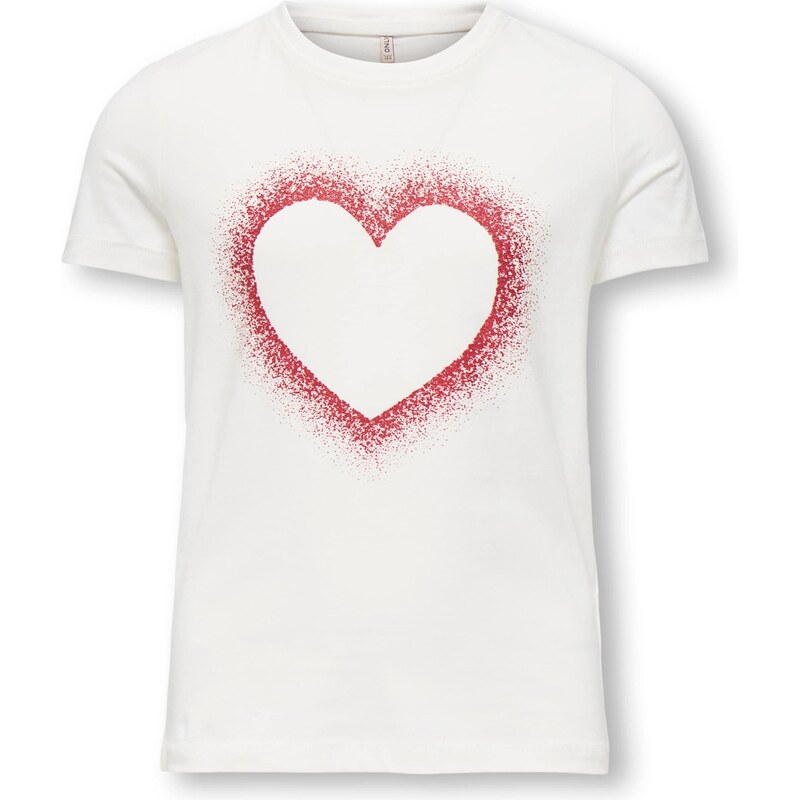 ONLY GIRLS Tričko KOGCANDY rubínová / biela 67251318