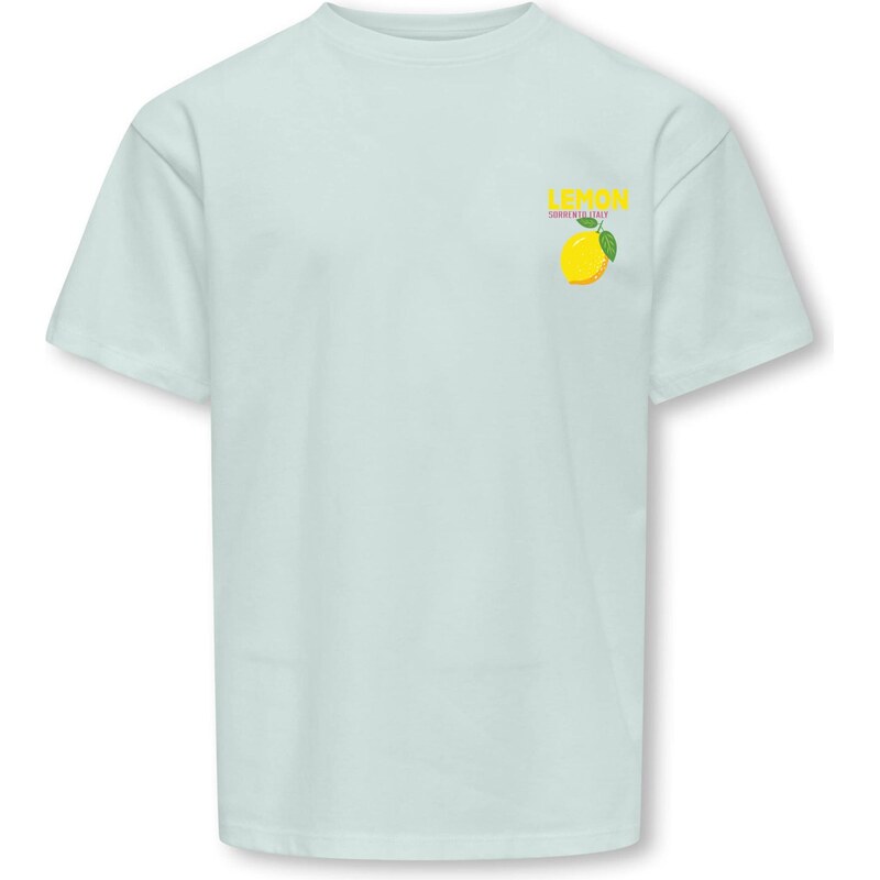 ONLY GIRLS Tričko KOGCARINA svetlomodrá / limetková / farba lesného 67251330