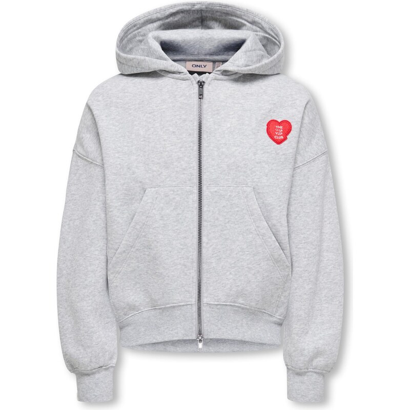 ONLY GIRLS Tepláková bunda KOGEVISA sivá 67251332