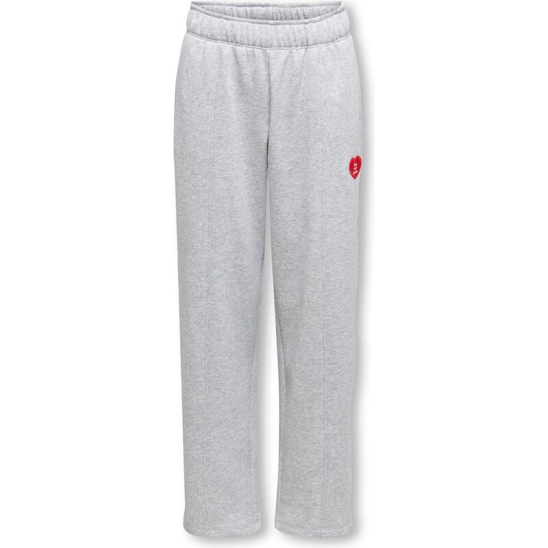 ONLY GIRLS Nohavice KOGEvisa sivá melírovaná / jasne červená 67251333