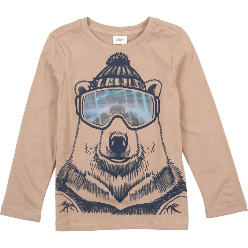 s.Oliver Tričko modrá / námornícka modrá / brokátová 67251341