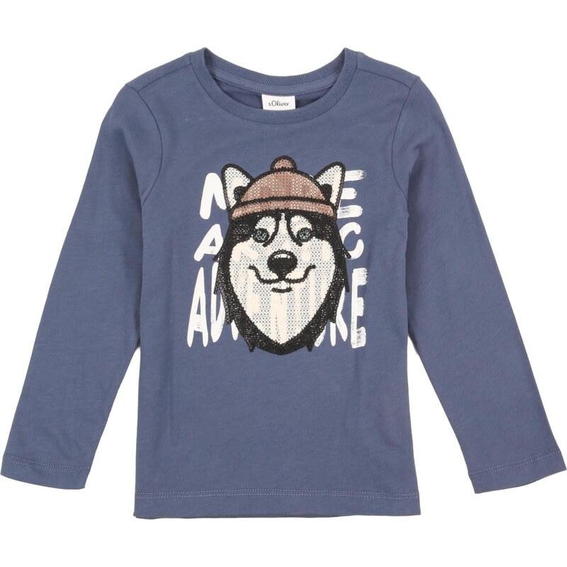 s.Oliver Tričko zafírová / kapučíno / grafitová / biela 67251342