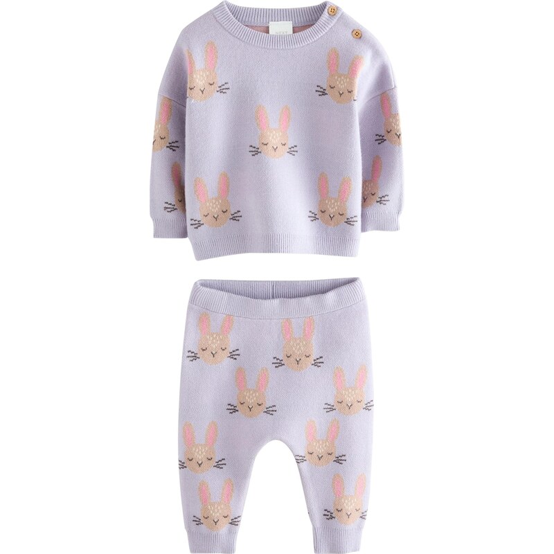 Next Set brokátová / levanduľová / ružová / čierna 67251363