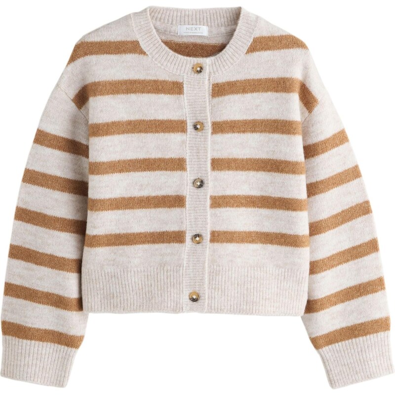 Next Kardigán krémová / tmavobéžová 67251377