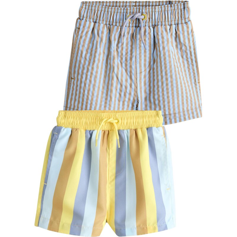 Next Plavecké šortky modrá / modrosivá / medová / svetložltá / sivá 67251407