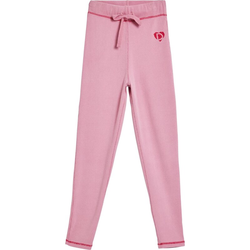 Desigual Legíny Seam ružová / jasne červená 67252528