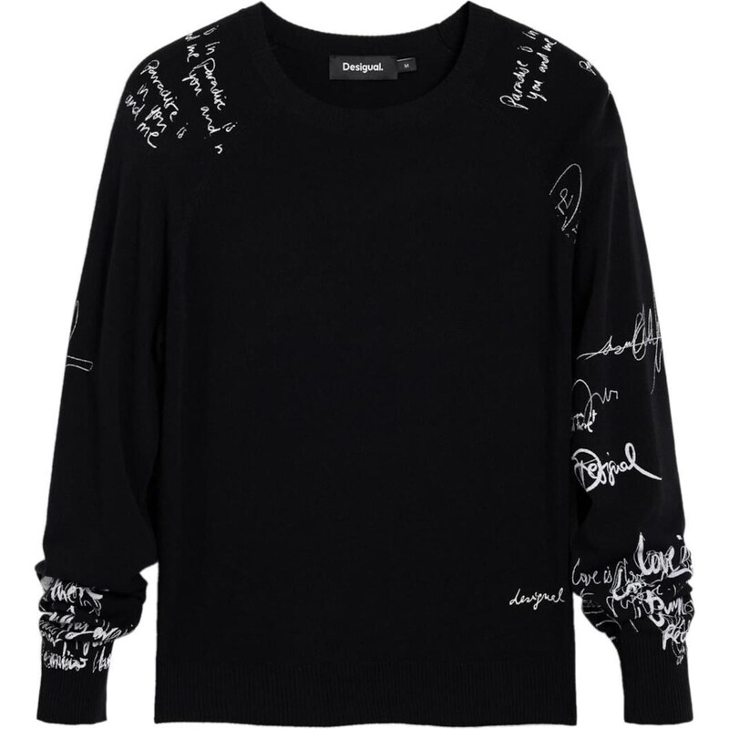 Desigual Sveter čierna / biela 67252583