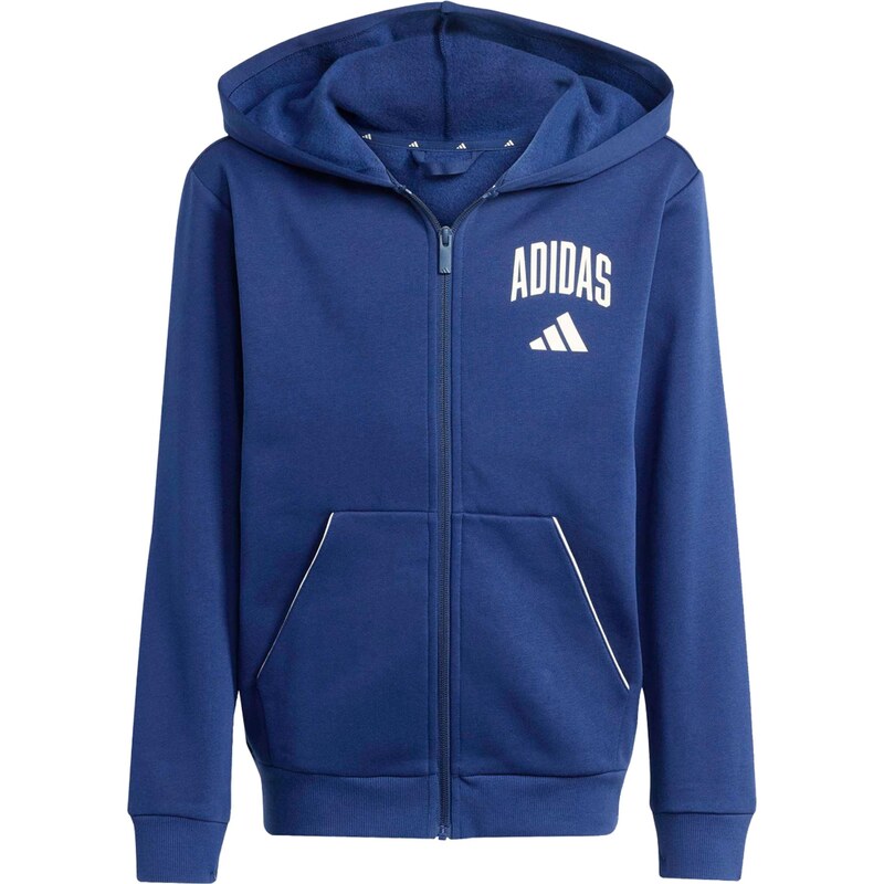 ADIDAS SPORTSWEAR Športová mikina so zipsom enciánová / biela 67252609