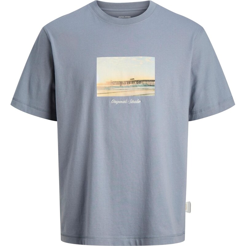 JACK & JONES Tričko JORNORREBRO piesková / modrosivá / čierna 67252650
