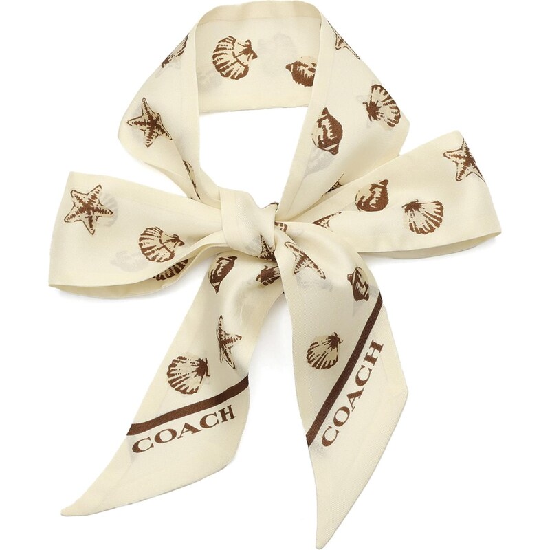 COACH Šatka šampanské / hnedá 67252645