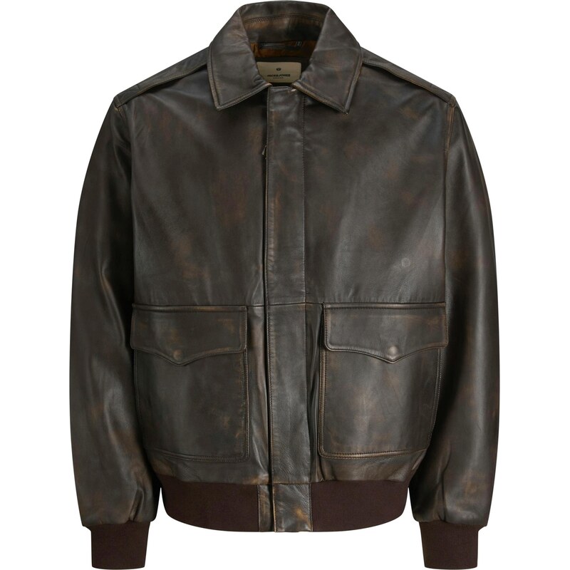 Jack & Jones Premium Prechodná bunda JPRBLUchapman tmavohnedá 67252655