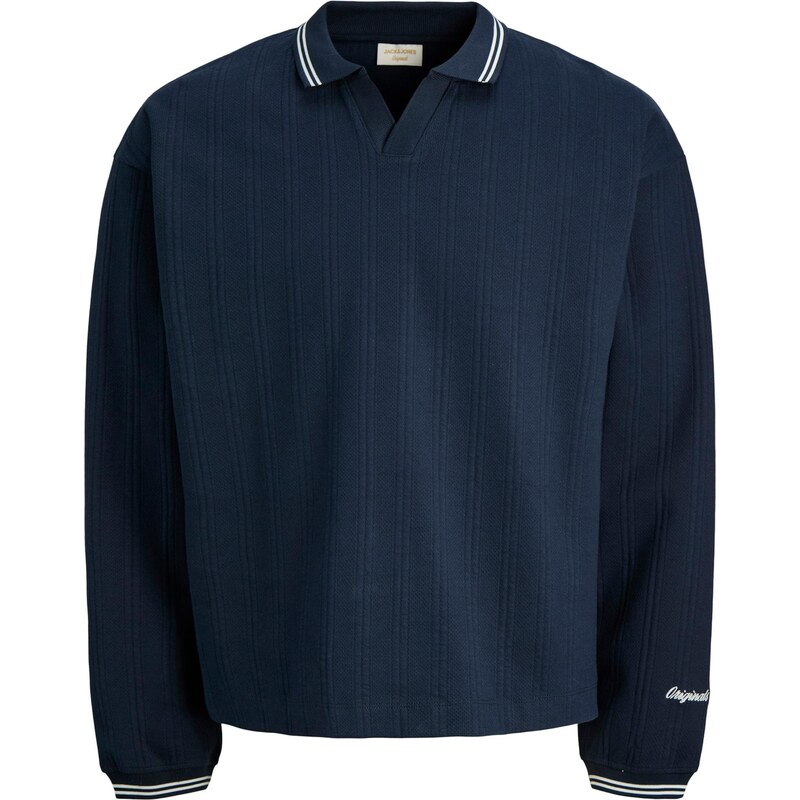 JACK & JONES Mikina JORNiagara tmavomodrá / biela 67252690