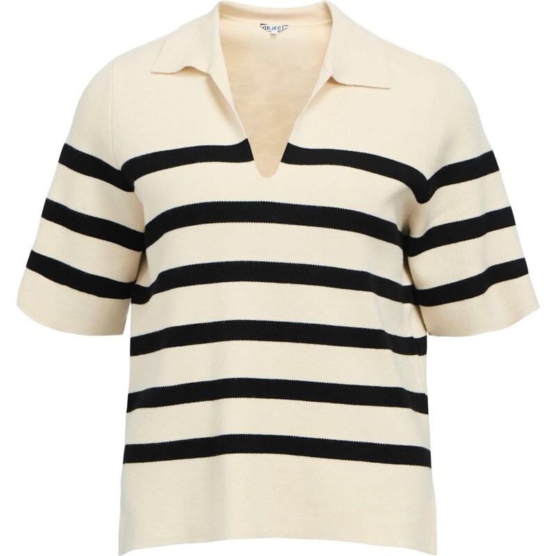 OBJECT Sveter OBJReynard krémová / čierna 67252713