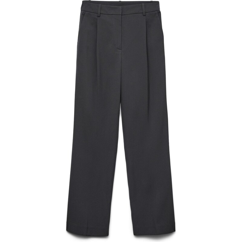 VERO MODA Plisované nohavice AWVIGA antracitová 67252749