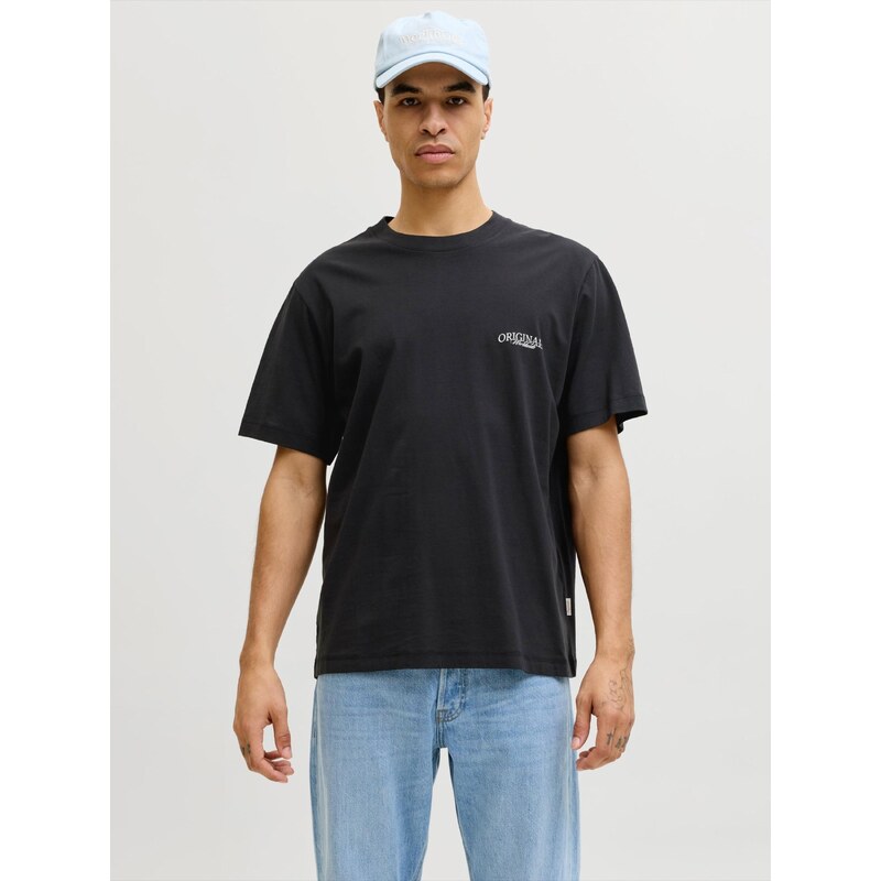 JACK & JONES Tričko JORCATSKILLS azúrová / čierna / biela 67252751