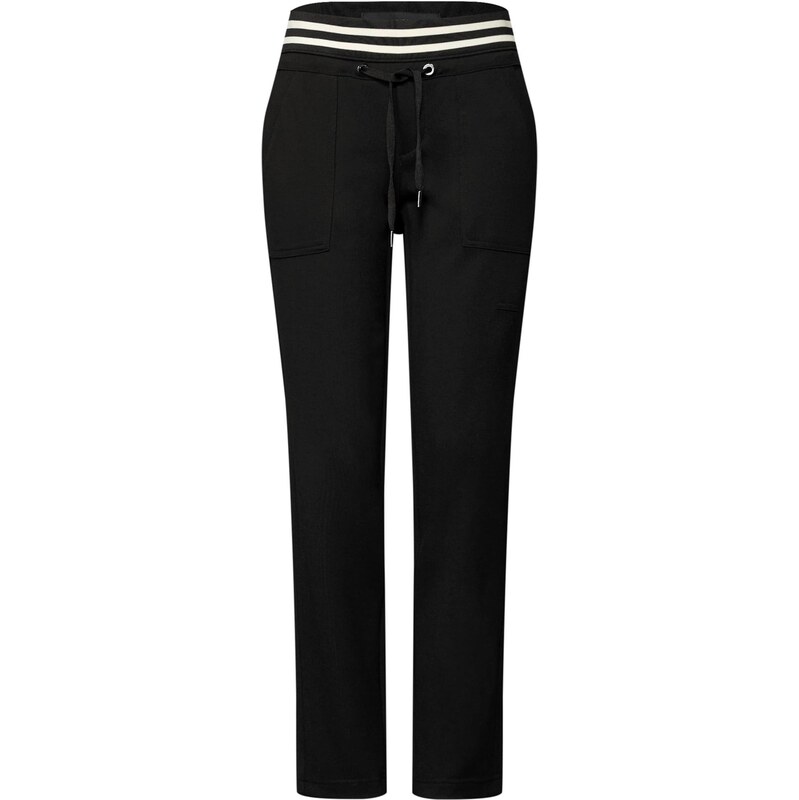 STREET ONE Nohavice čierna / biela 67252879