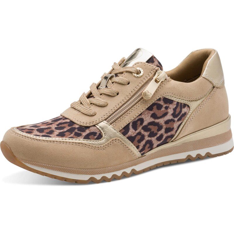MARCO TOZZI Nízke tenisky béžová / hnedá / zlatá / čierna 67252949