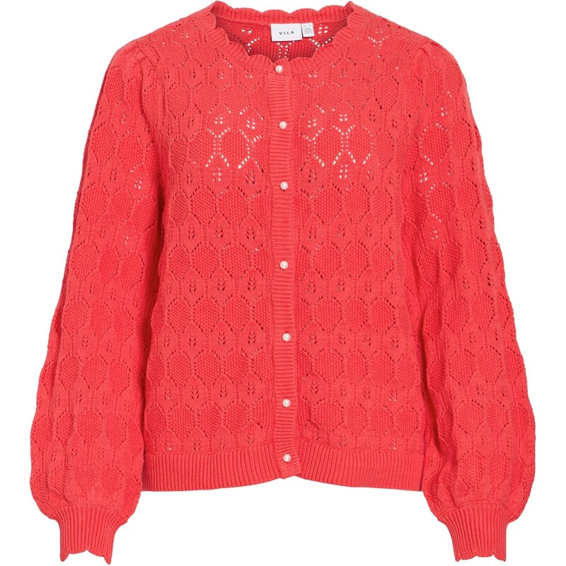 VILA Kardigán VILowen svetločervená 67252975