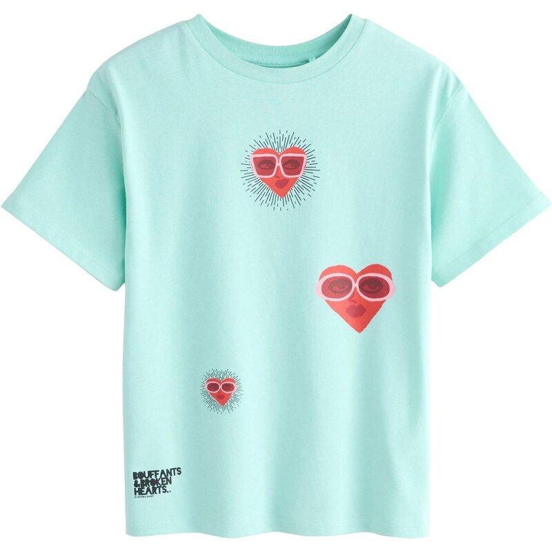 Next Tričko svetlomodrá / ružová / červená / čierna 67253103