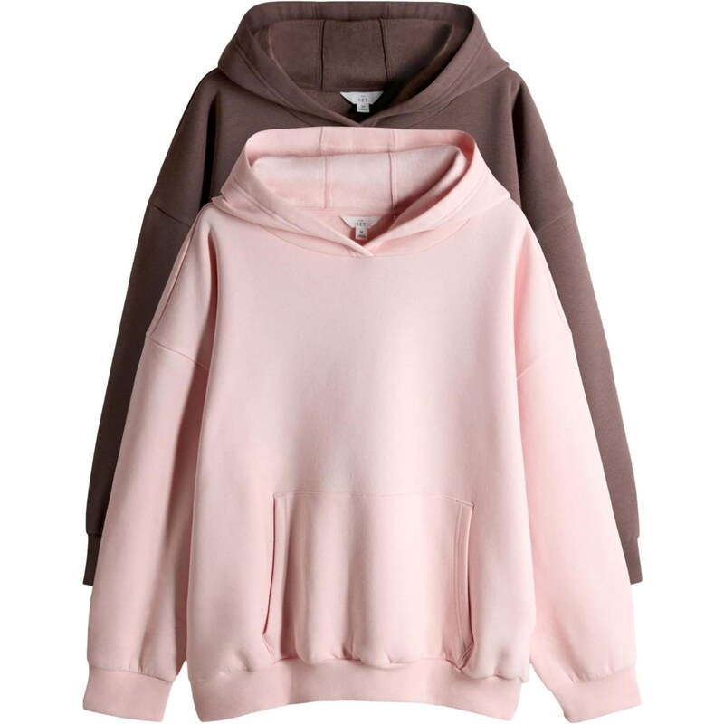 The Set Mikina hnedá / svetloružová 67253125