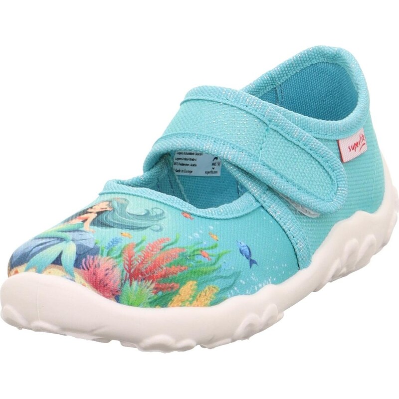 SUPERFIT Papuče BONNY svetlomodrá / zelená / červená 67253159