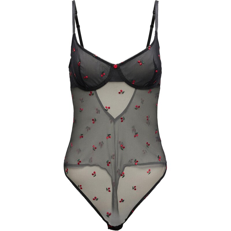 Hunkemöller Body Chelsey zelená / červená / čierna 67253194