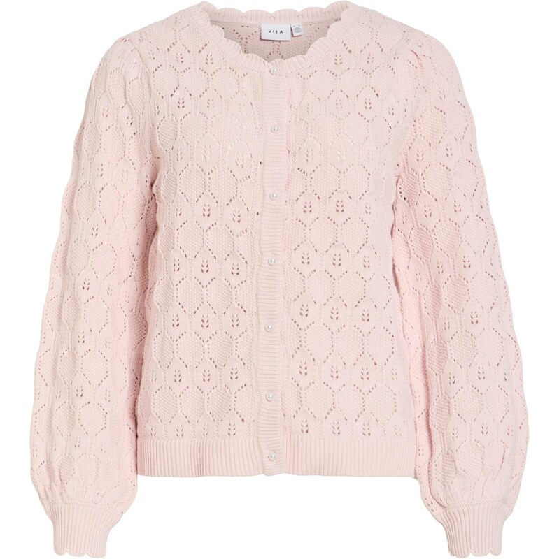 VILA Kardigán VILowen ružová 67253203