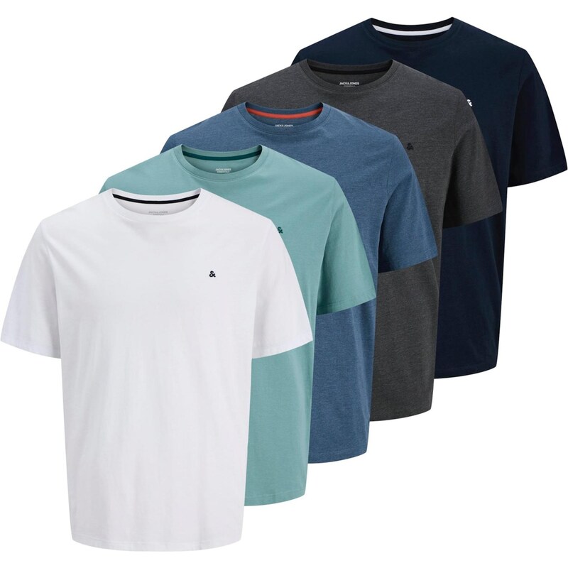 JACK & JONES Tričko JJEPAULOS námornícka modrá / tmavosivá / mätová / 67253208