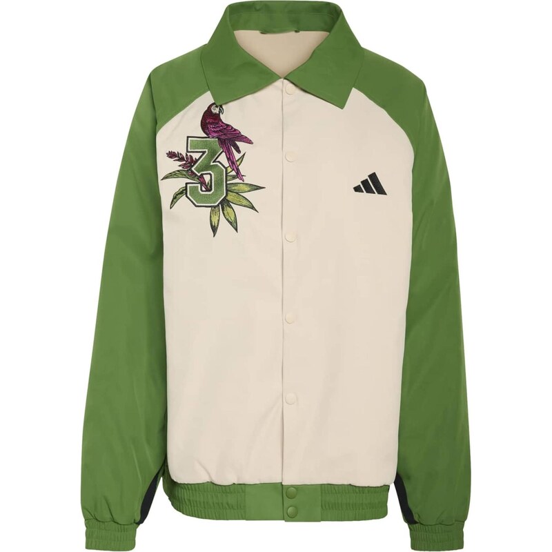 ADIDAS SPORTSWEAR Športová mikina so zipsom nebielená / zelená / 67253365