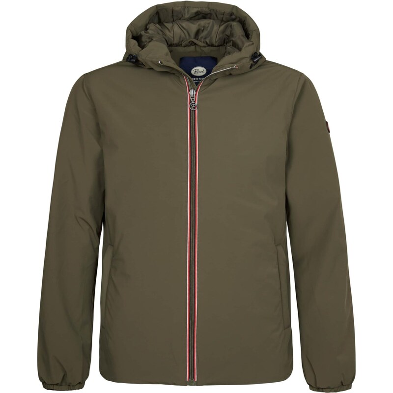 Petrol Industries Prechodná bunda olivová / červená / biela 67253394