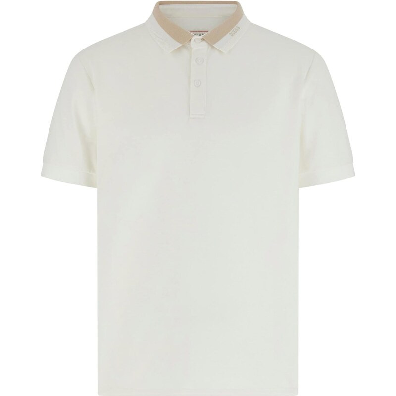 GUESS Tričko PAUL farba ťavej srsti / biela 67253402