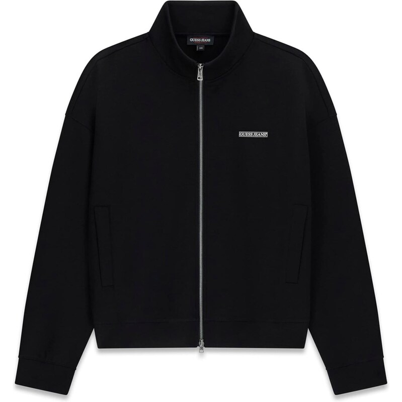 GUESS JEANS Tepláková bunda čierna 67253397