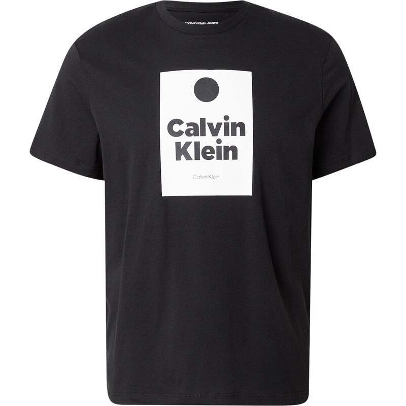 Calvin Klein Jeans Tričko čierna / biela 67253469