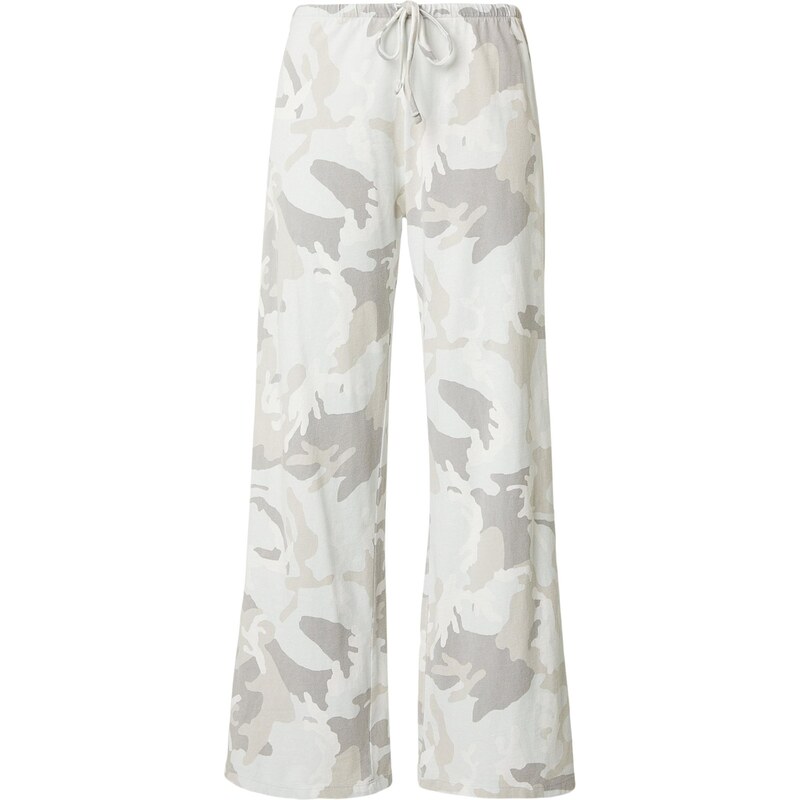 WEEKDAY Nohavice béžová / tmavošedá / šedobiela 67253450