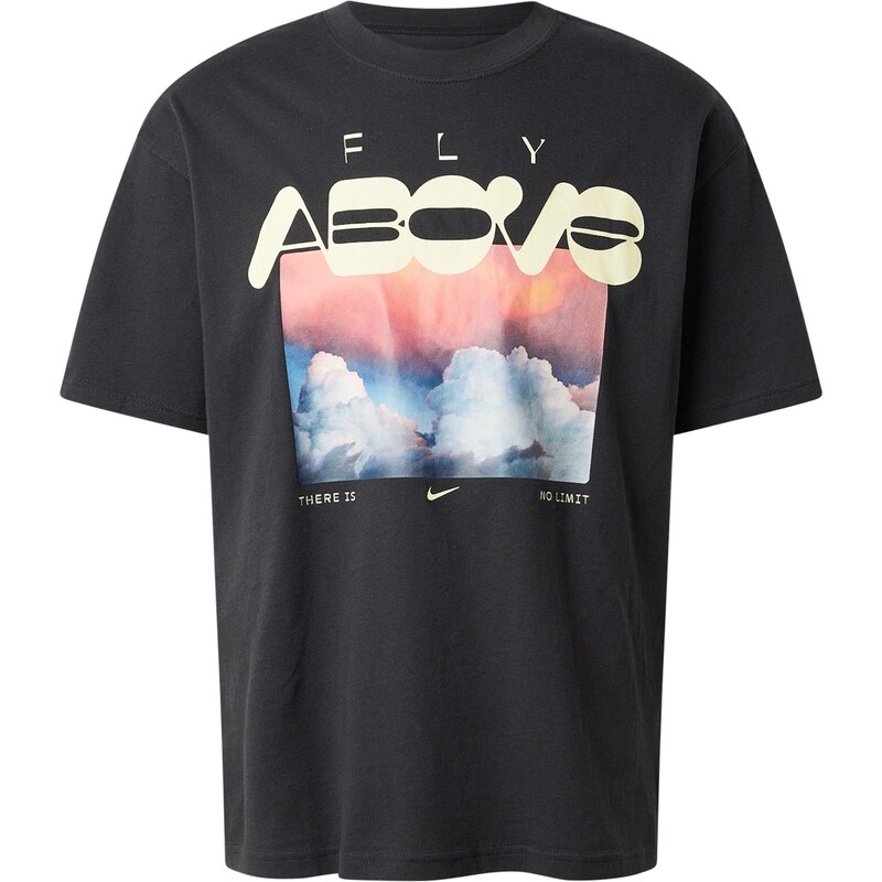 Nike Sportswear Tričko FLY ABOVE nebesky modrá / pastelovo žltá / 67253495