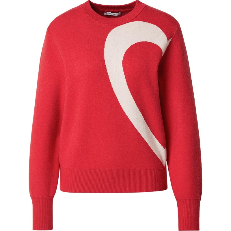 ABOUT YOU Sveter Hailey pastelovo ružová / červená 67253496