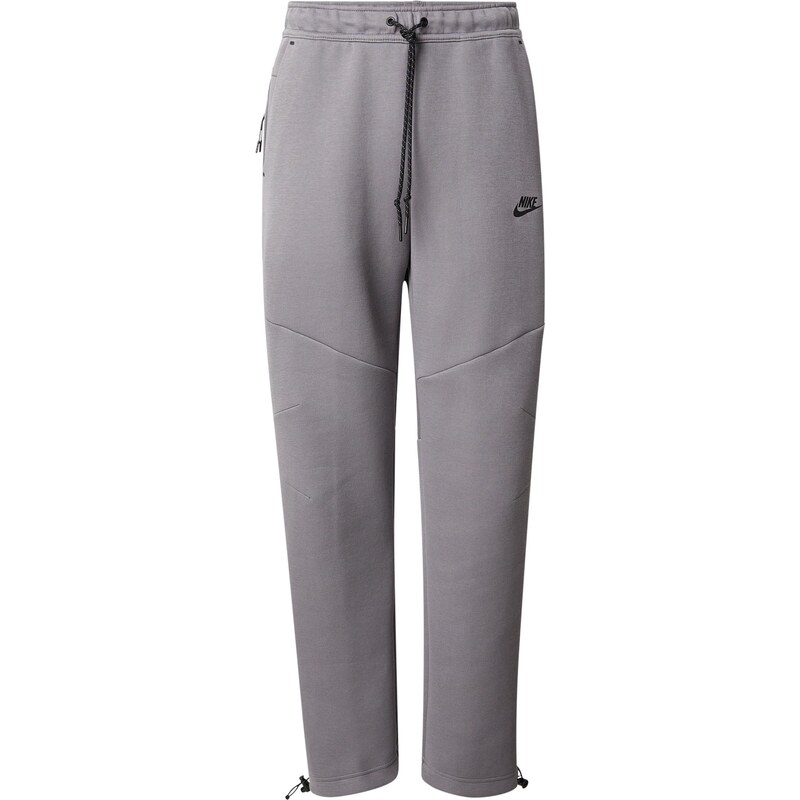 Nike Sportswear Nohavice TECH FLC sivá / čierna 67253488