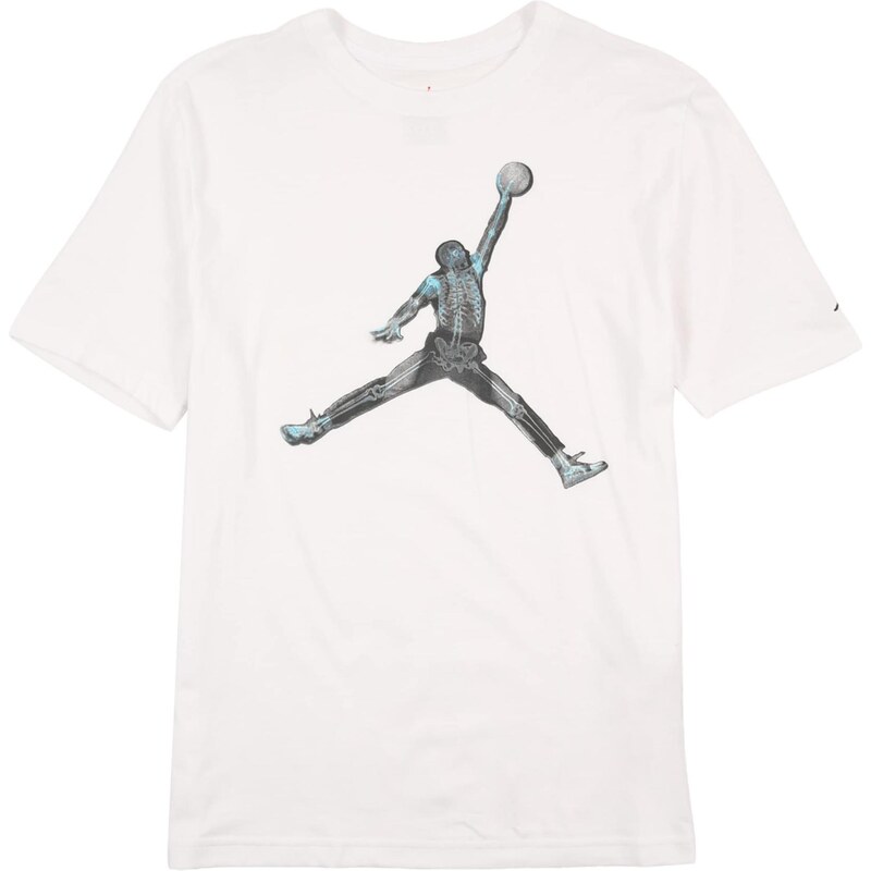 Jordan Tričko SKELETON sivá / biela 67253553