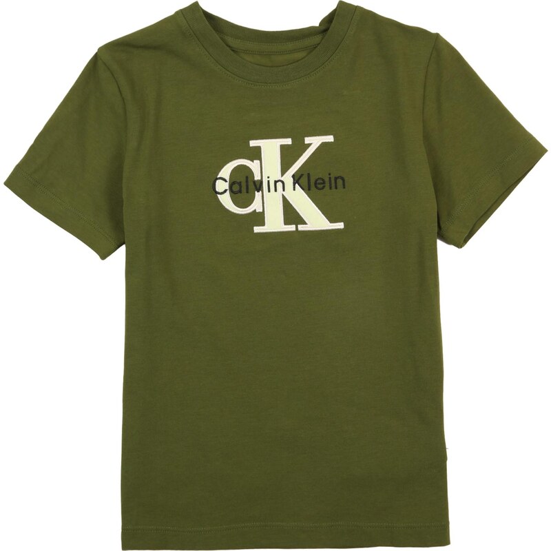 Calvin Klein Jeans Tričko nebielená / kiwi / čierna 67253571