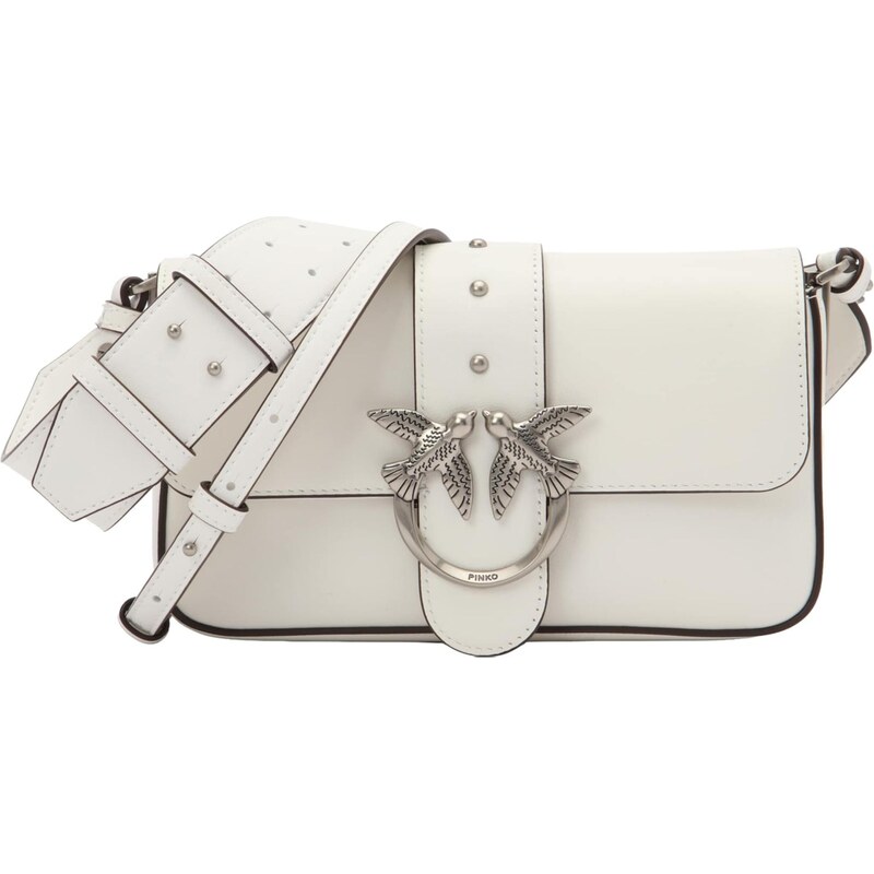 PINKO Taška cez rameno LOVE ONE CLASSIC biela 67253625