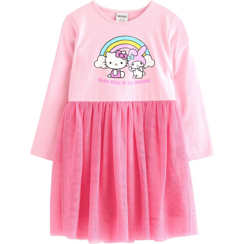 Lindex Šaty Hello Kitty ružová / ružová / čierna / biela 67253656