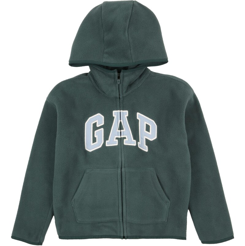 GAP Flisová bunda PRO modrosivá / tmavozelená / šedobiela 67253667