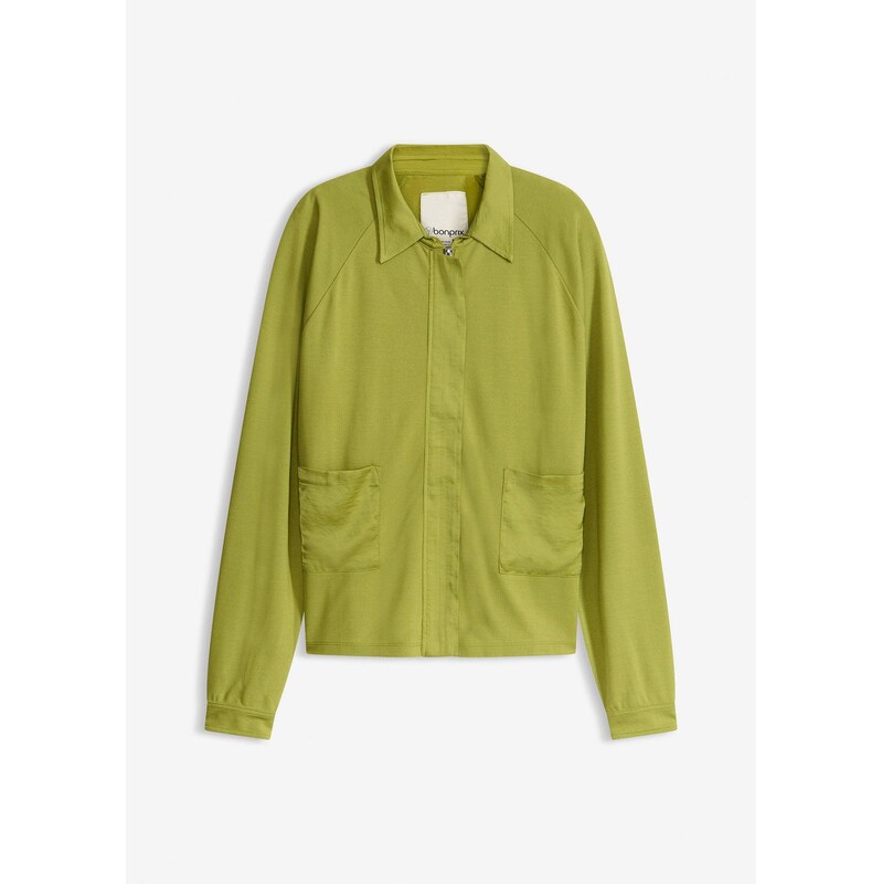 bonprix Ľahká bunda z Punto di Roma, so saténom, farba zelená 67253268