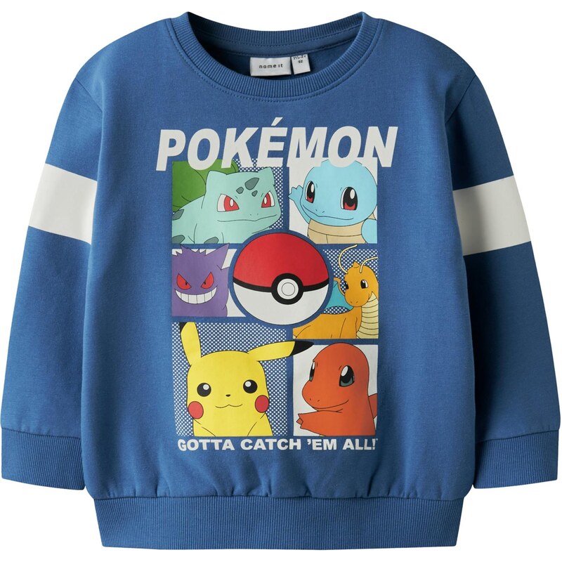 NAME IT Mikina NMMJussy Pokemon tmavomodrá / zelená / červená / biela 67267196