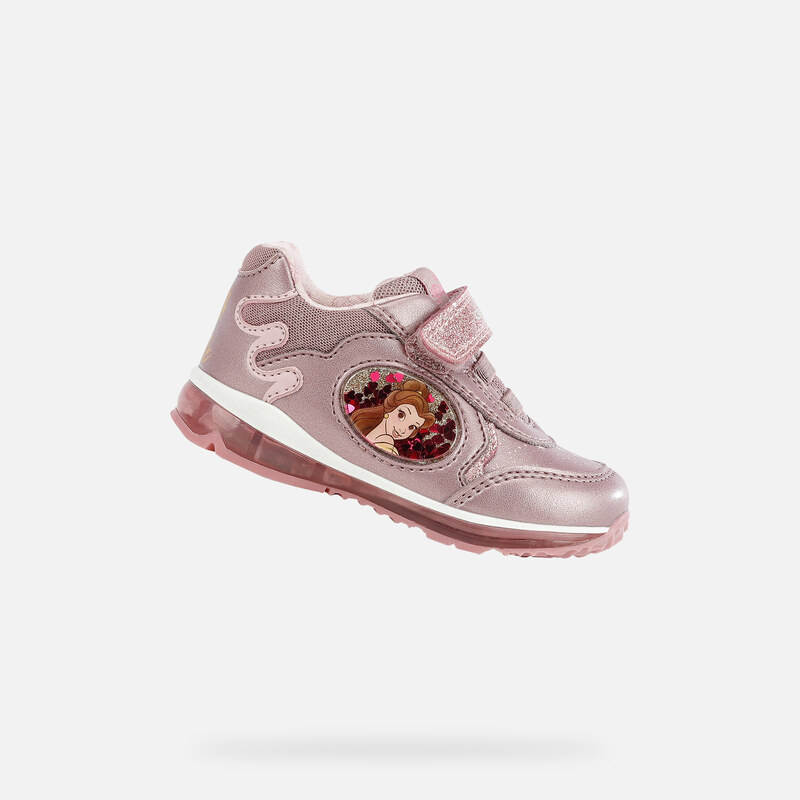 Tmavoružové dievčenské tenisky Geox Todo 67256284