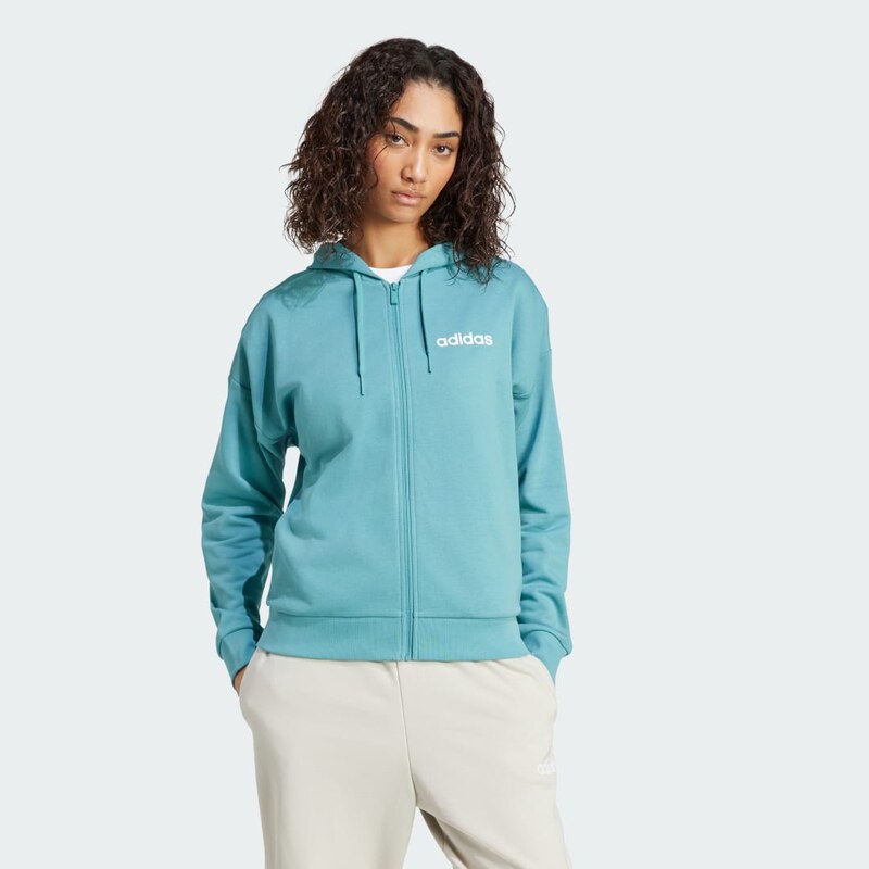 Adidas Mikina s kapucňou Essentials Linear Full-Zip French Terry 67257804