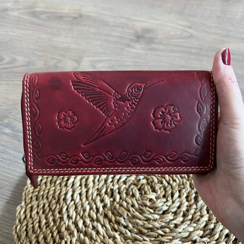 Tillberg Dámska kožená peňaženka červená IRISA 67258237