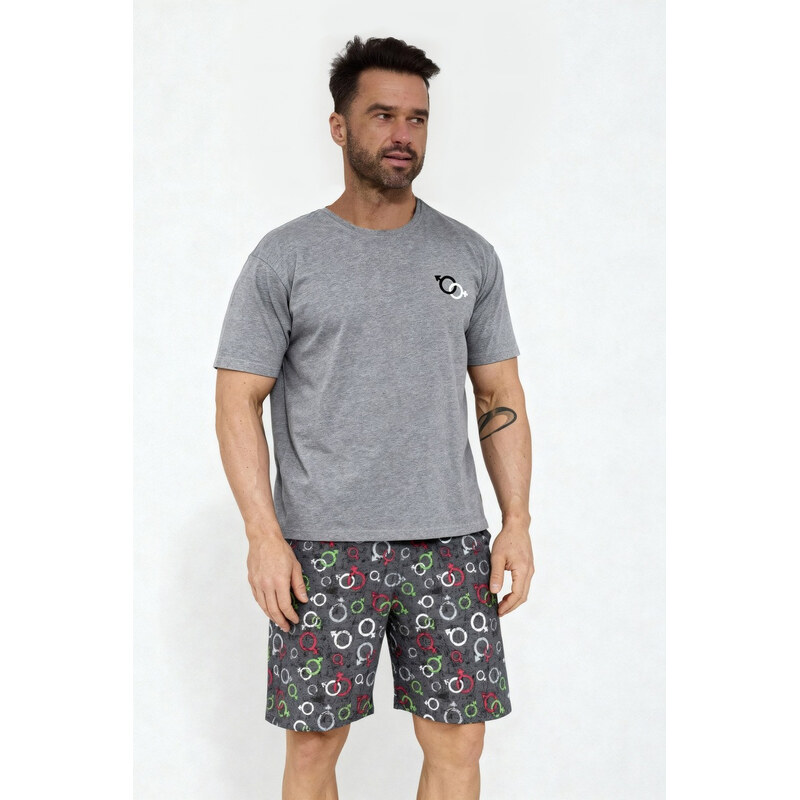 Cornette PÁNSKE PYŽAMO KR 326/206 SYMBOLY LÁSKY 2 67257380