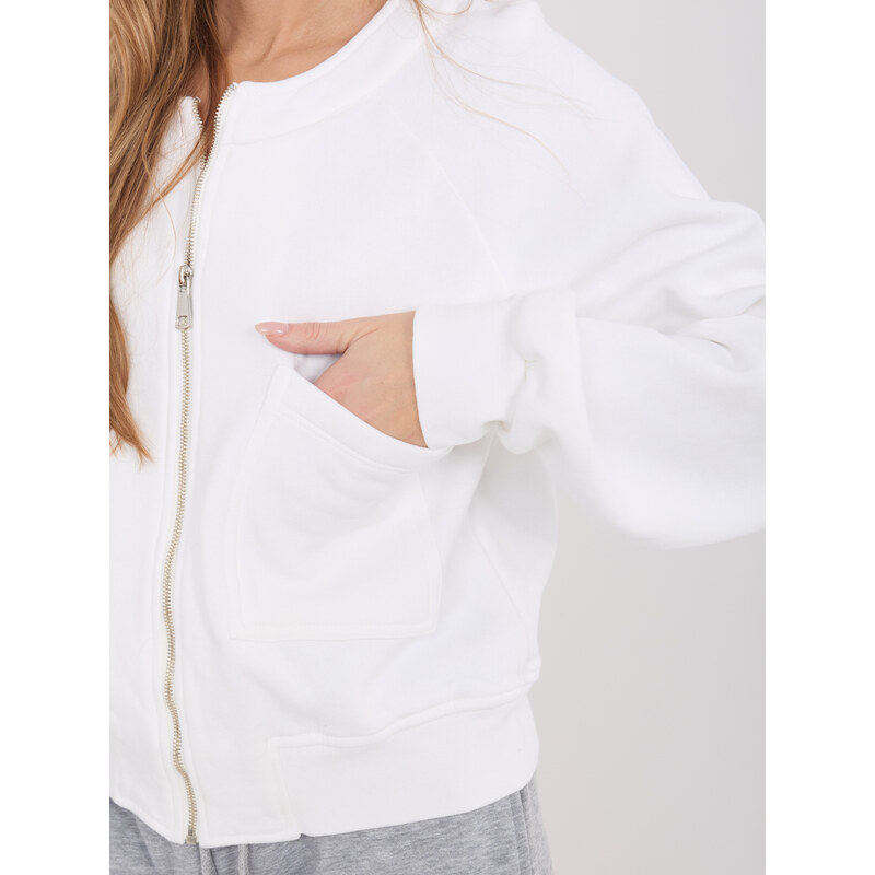 Factory Price Dámska mikina na zips v ecru farbe 67265150