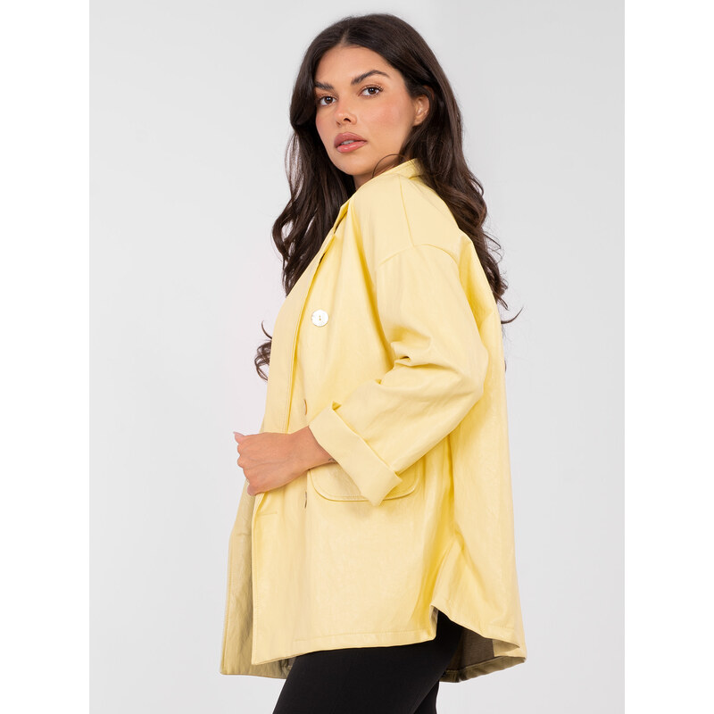 RUE PARIS Žltý oversize blazer 67265162